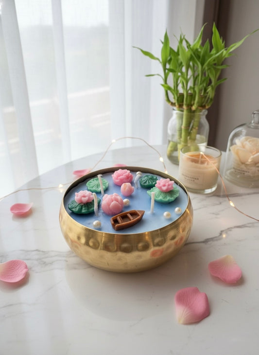 Lotus Serenade – Aromatic Urli Candle