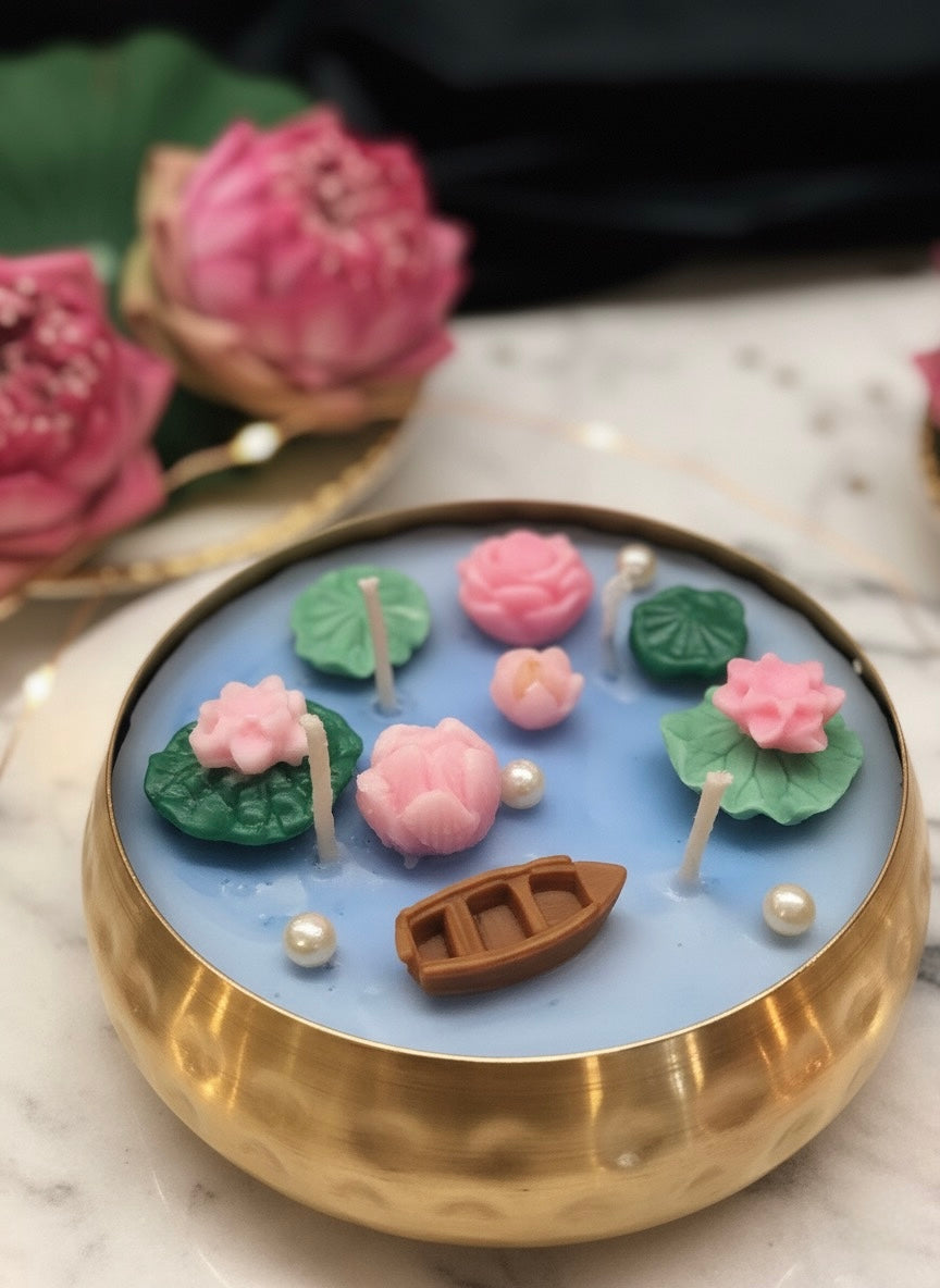 Lotus Serenade – Aromatic Urli Candle