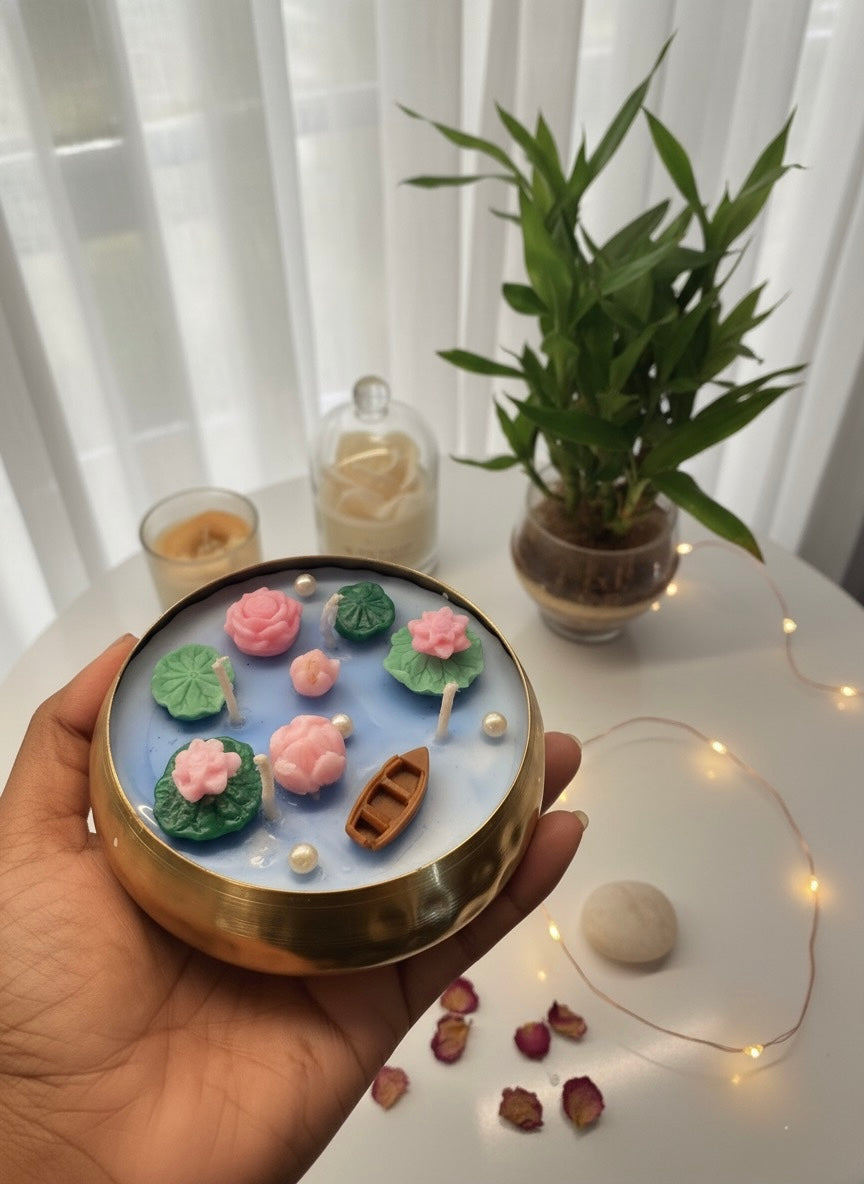 Lotus Serenade – Aromatic Urli Candle